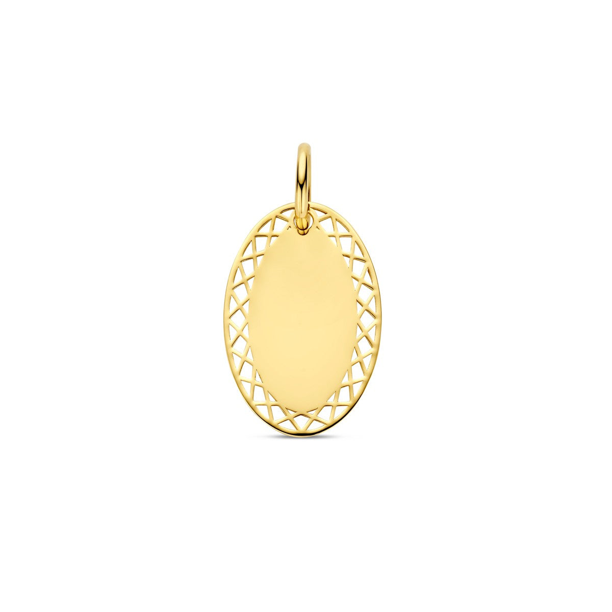 Fantasy Collection Graveerhanger 14K geelgoud