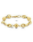 14K Geelgoud Armband 19 Cm Gedeeltelijk Gematteerd 4032094 - PansiteNederland.nl
