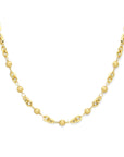 14K geelgoud collier 43 cm gedeeltelijk gematteerd 4032095 - PansiteNederland.nl