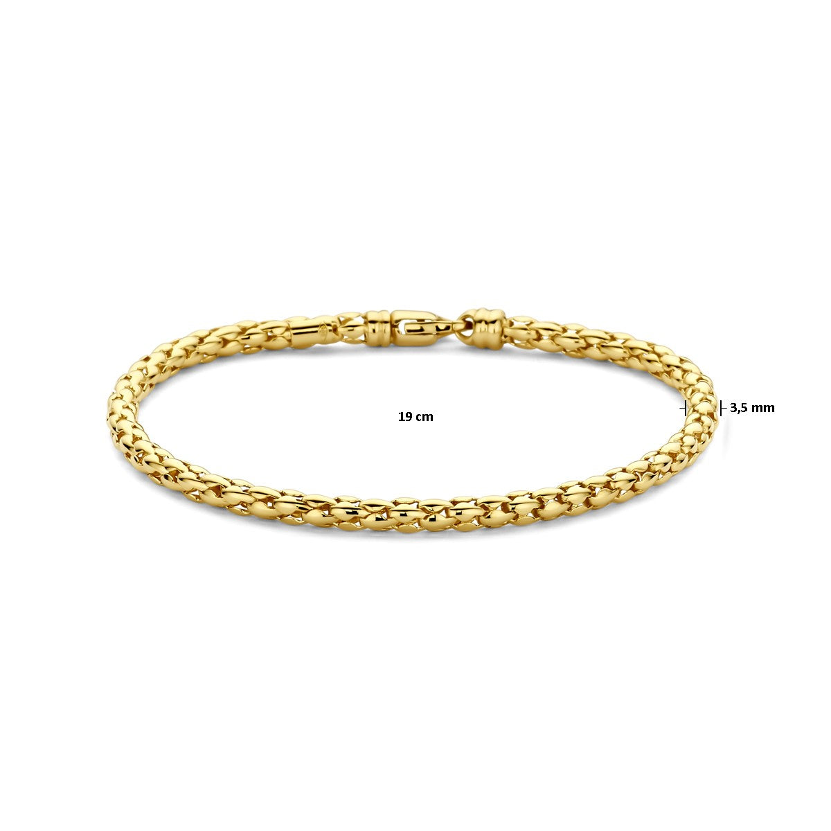 Fantasy Collection Armband 3,5 mm 19 cm 14K geelgoud