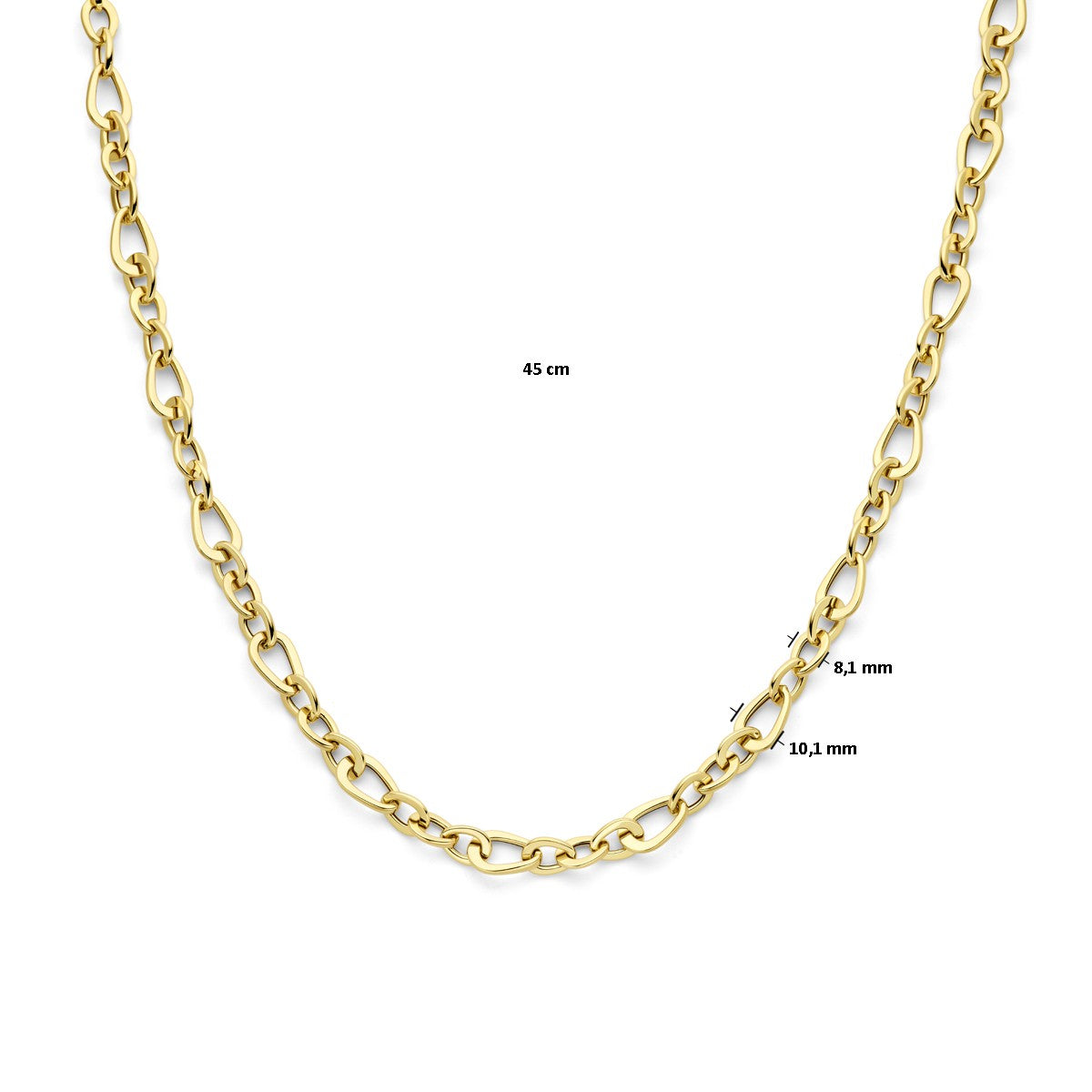 Fantasy Collection Collier 10 mm 45 cm 14K geelgoud