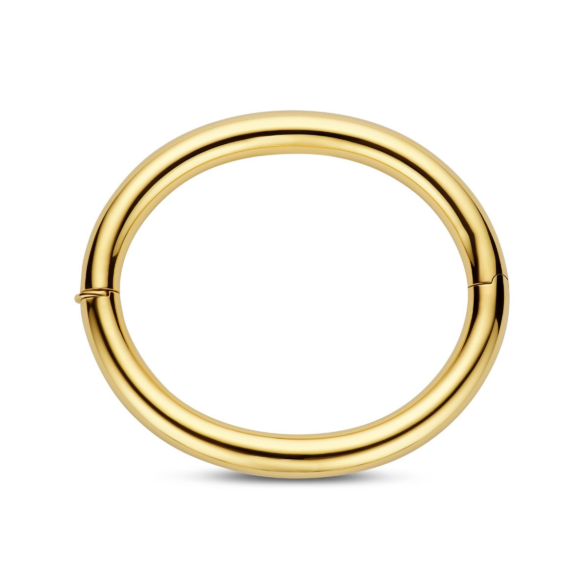 Fantasy Collection Bangle scharnier ronde buis 8 x 60 mm 14K geelgoud