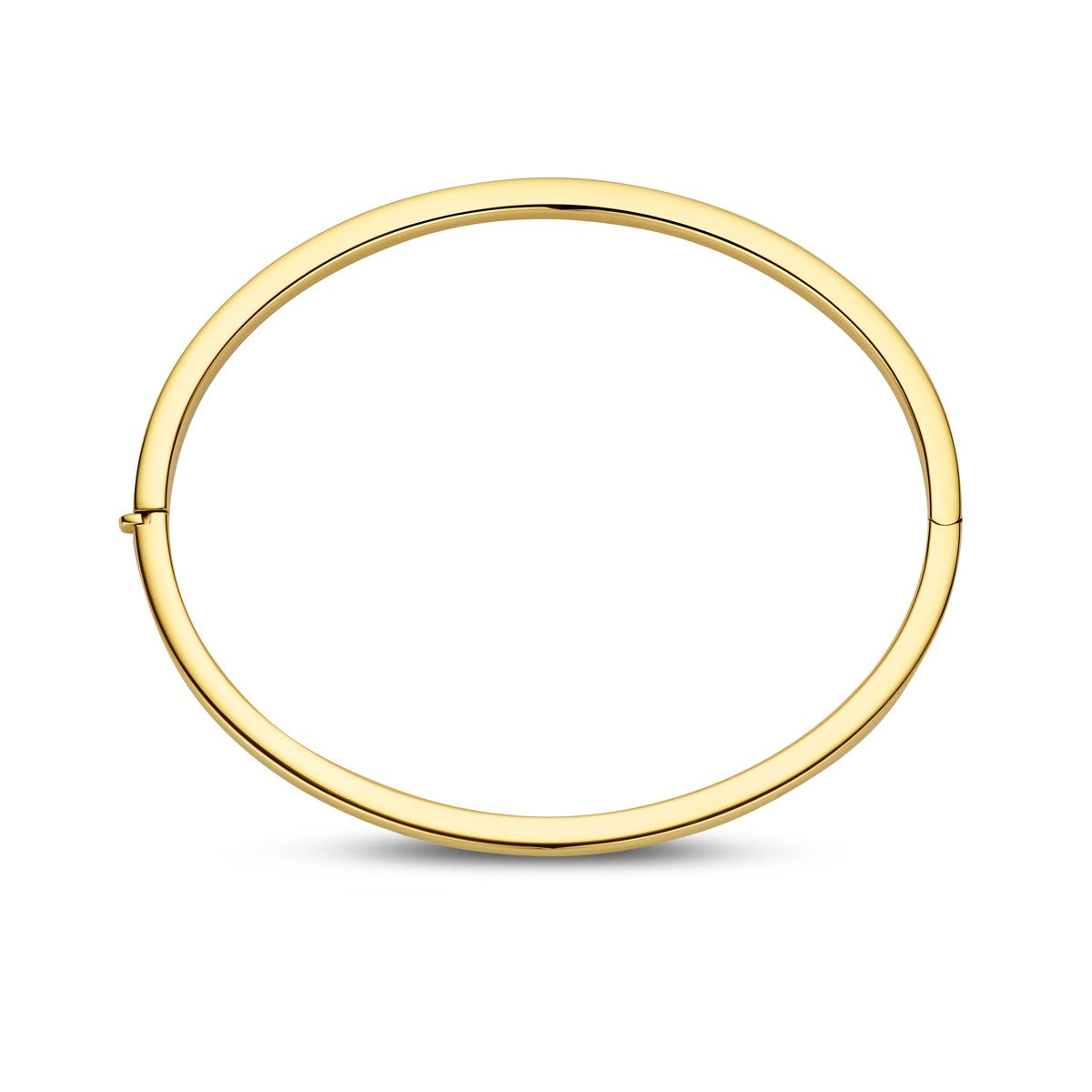 Fantasy Collection Bangle scharnier vlakke buis 3 x 60 mm 14K geelgoud