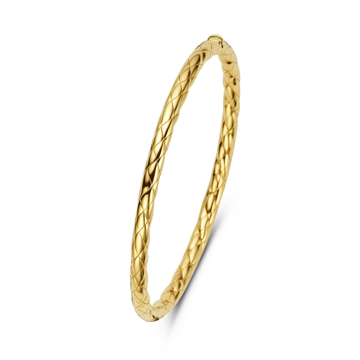 Fantasy Collection Bangle scharnier 4,0 mm 60 mm 14K geelgoud