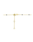 14K Geelgoud Collier Zwart Emaille 1 mm 4032163 - PansiteNederland.nl