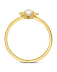 14K Geelgoud Ring Bloem Parel 4032164 - PansiteNederland.nl