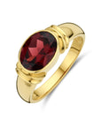 14K Geelgoud Ring Granaat 4032169 - PansiteNederland.nl