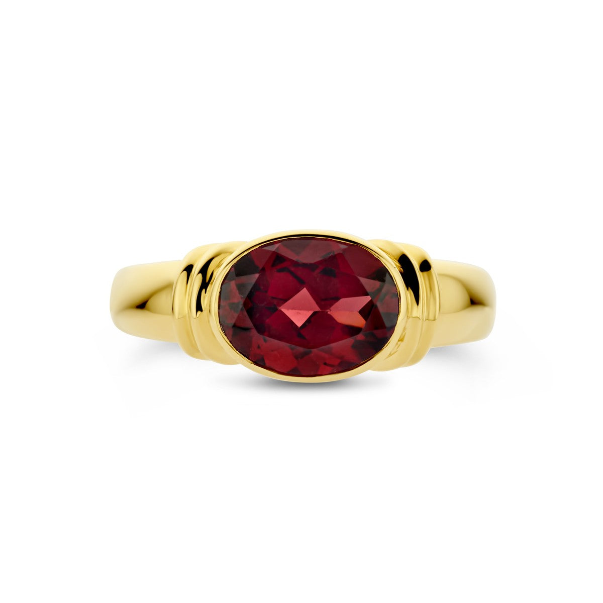 Fantasy Collection Ring granaat 14K geelgoud
