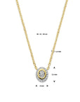 14K geelgoud collier diamant 40 - 42 - 44 cm 0.25ct h si 4032215 - PansiteNederland.nl