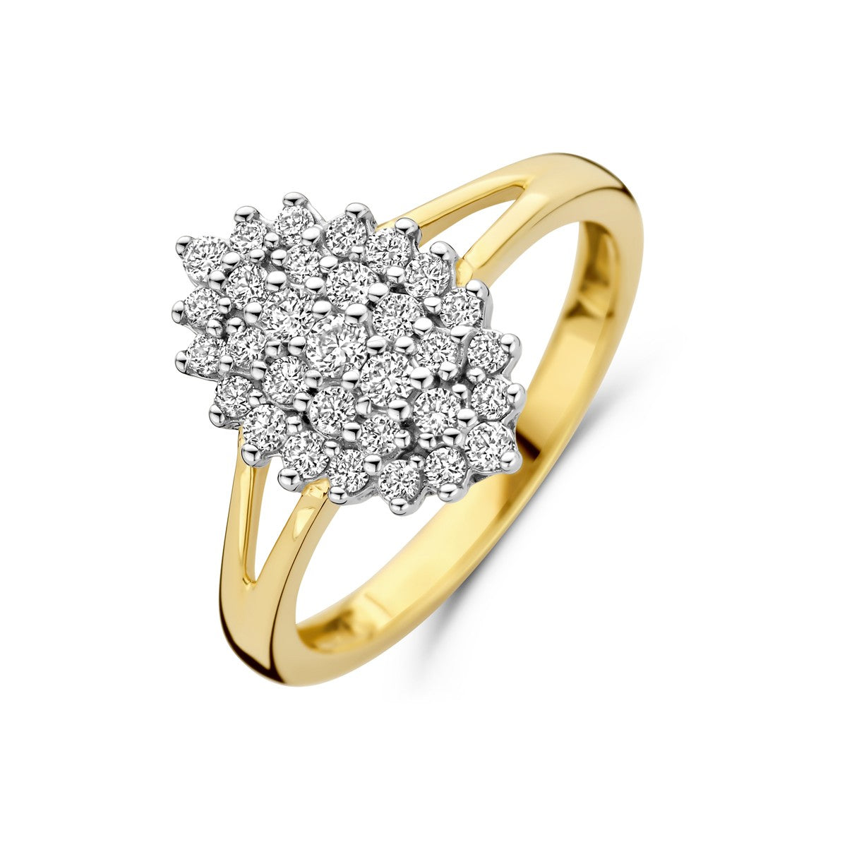 Fantasy Collection Ring lab grown diamant 0.48ct h si 14K geelgoud
