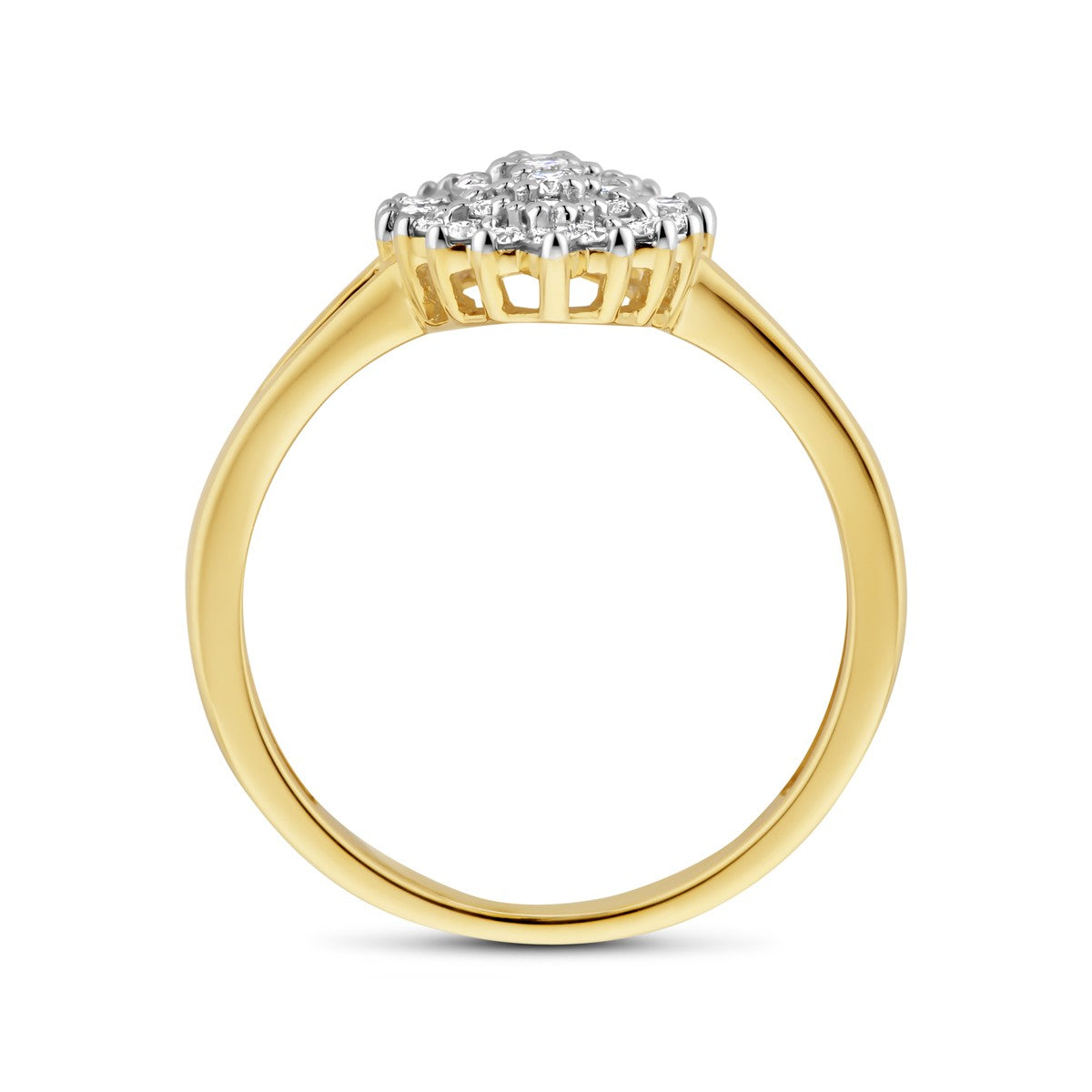 Fantasy Collection Ring lab grown diamant 0.48ct h si 14K geelgoud
