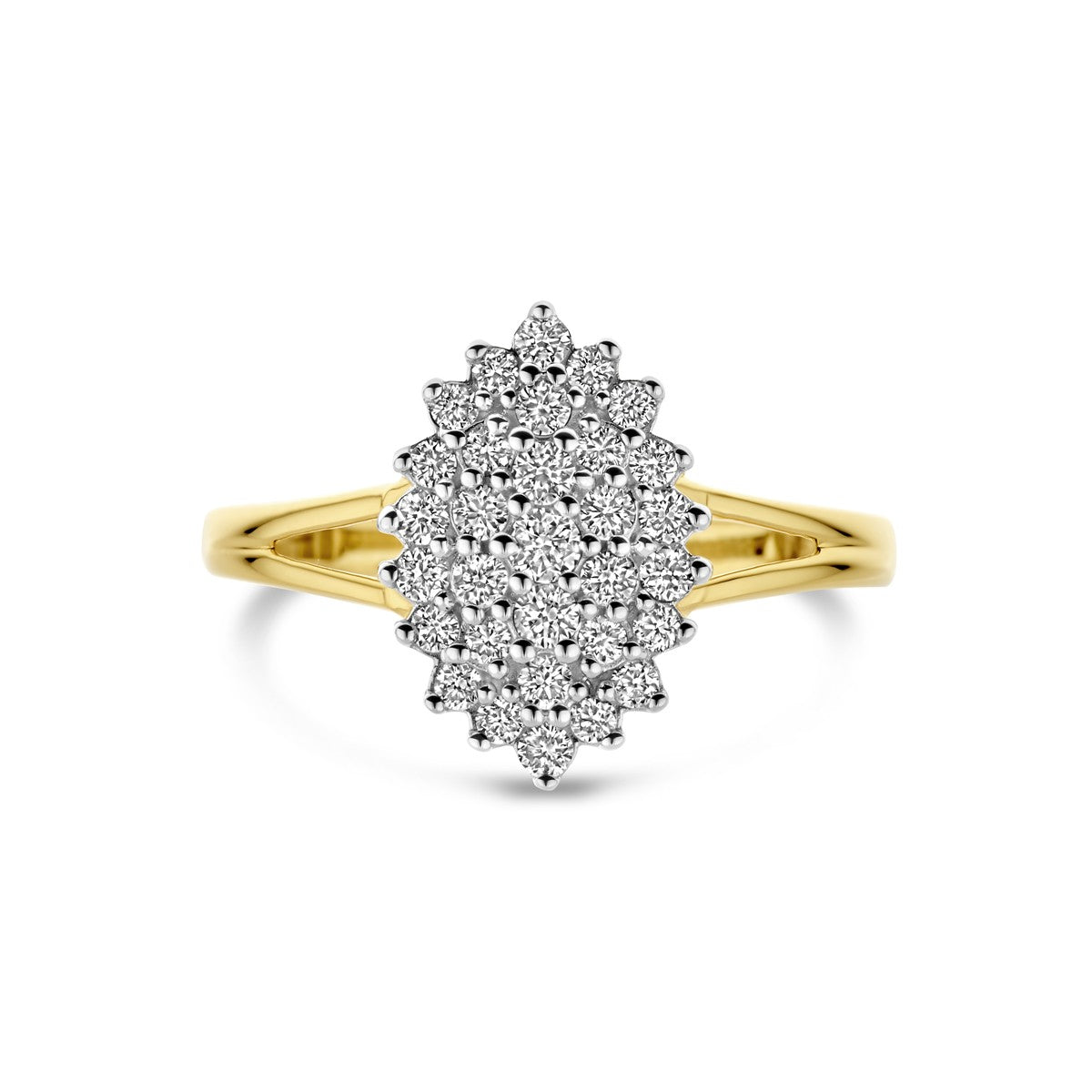 Fantasy Collection Ring lab grown diamant 0.48ct h si 14K geelgoud