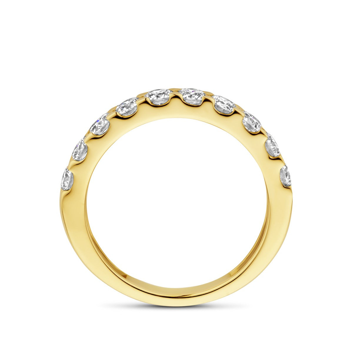 Fantasy Collection Ring lab grown diamant 1.00ct h si 14K geelgoud
