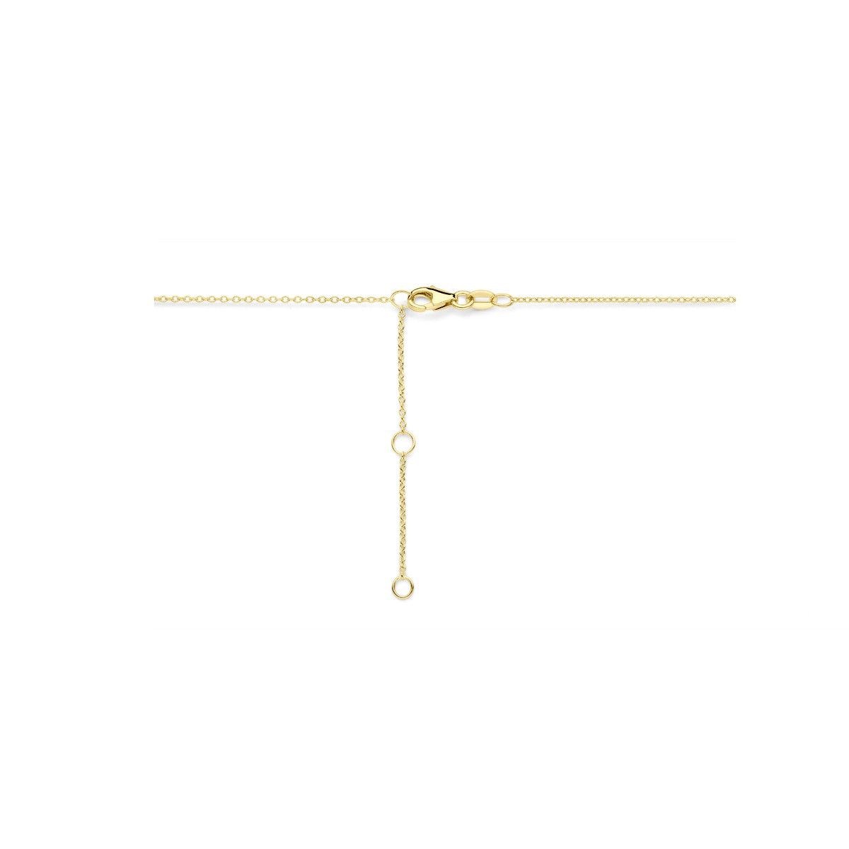 Fantasy Collection Collier hartjes diamant 0.04ct h si 41 - 43 - 45 cm 14K geelgoud