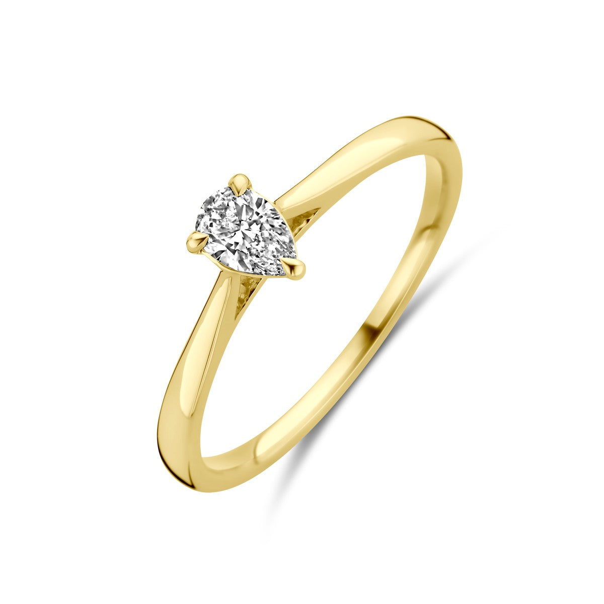 Fantasy Collection Ring lab grown diamant 0.25ct h si 14K geelgoud
