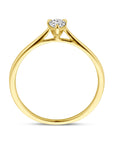14K Geelgoud Ring Lab Grown Diamant 0.25Ct H Si 4032330 - PansiteNederland.nl