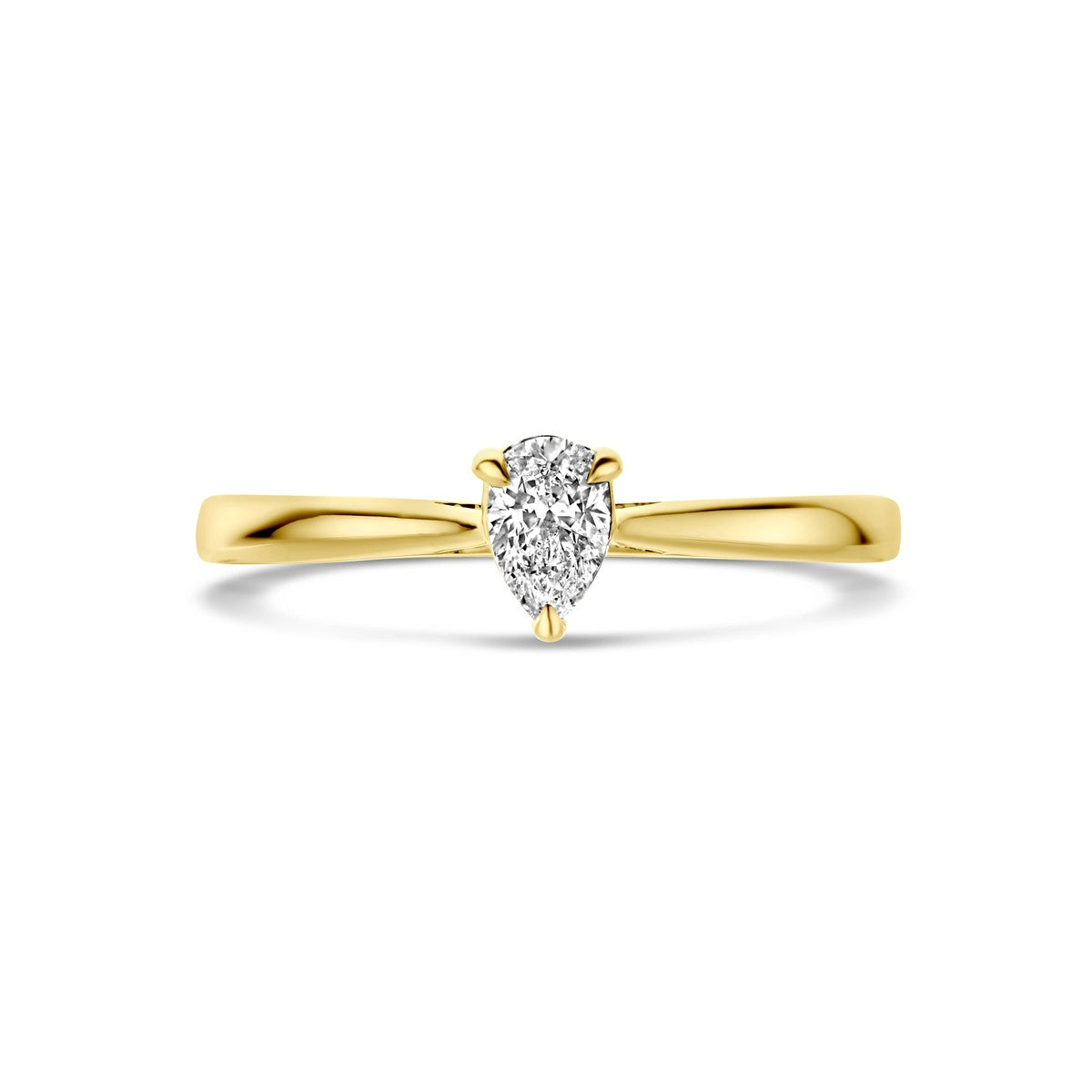 Fantasy Collection Ring lab grown diamant 0.25ct h si 14K geelgoud