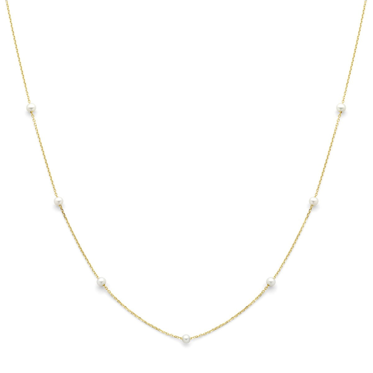 Fantasy Collection Collier parels 42 - 45 cm 14K geelgoud