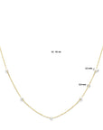 14K geelgoud collier parels 42 - 45 cm 4032353 - PansiteNederland.nl