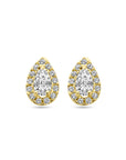 14K Geelgoud Oorknoppen Druppel En Zirkonia 8,5 Mm 4032363 - PansiteNederland.nl
