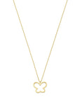 14K geelgoud collier vlinder 36 - 38 - 40 cm 4032374 - PansiteNederland.nl