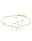 14K Geelgoud Armband Vlinder 11 - 13 Cm 4032375 - PansiteNederland.nl