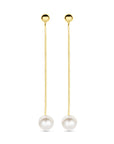 14K Geelgoud Oorhangers Parel 39 Mm 4032382 - PansiteNederland.nl