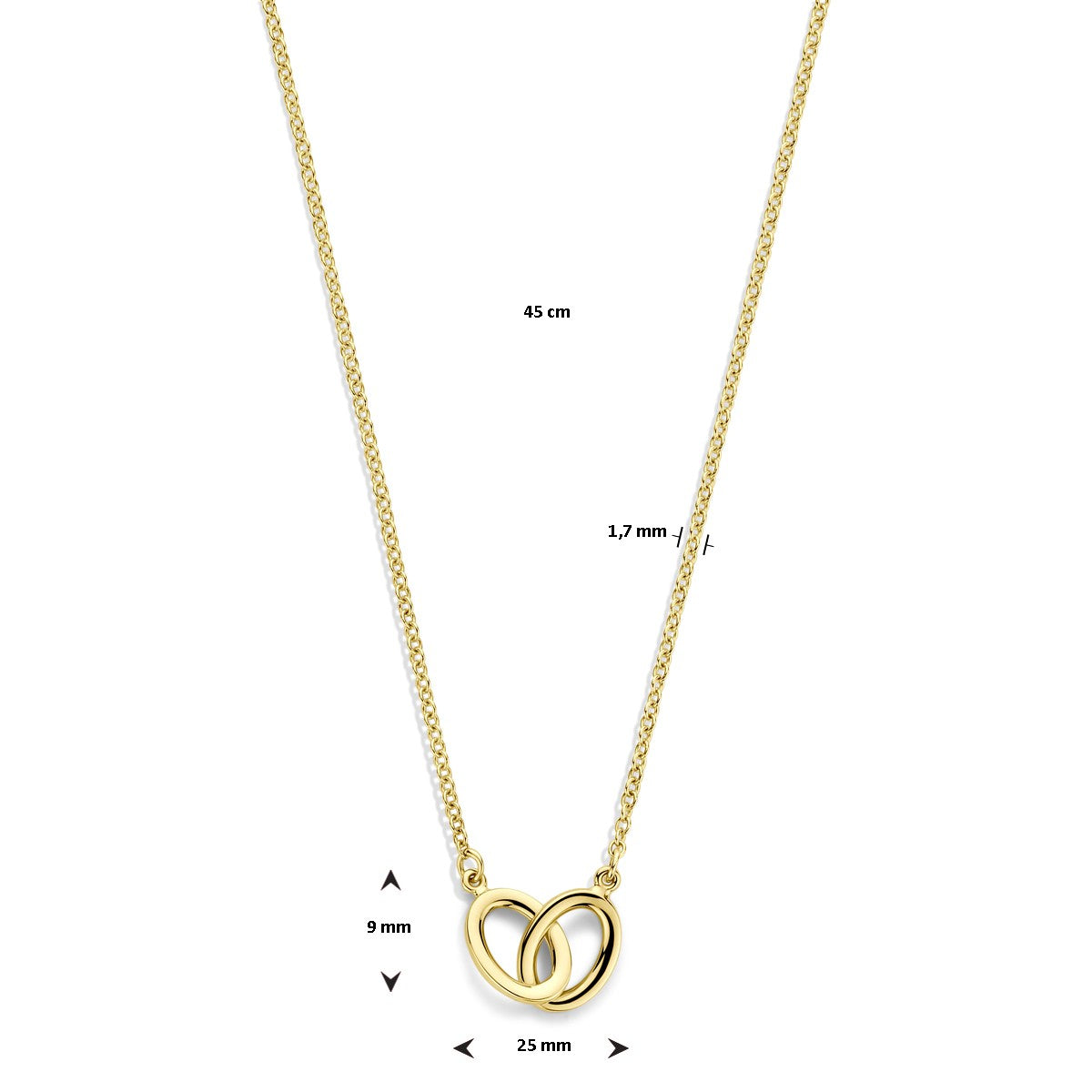 Fantasy Collection Collier 42 cm 14K geelgoud