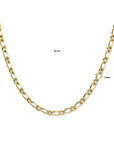 14K geelgoud collier fantasie schakel 7,0 mm 45 cm 4032421 - PansiteNederland.nl