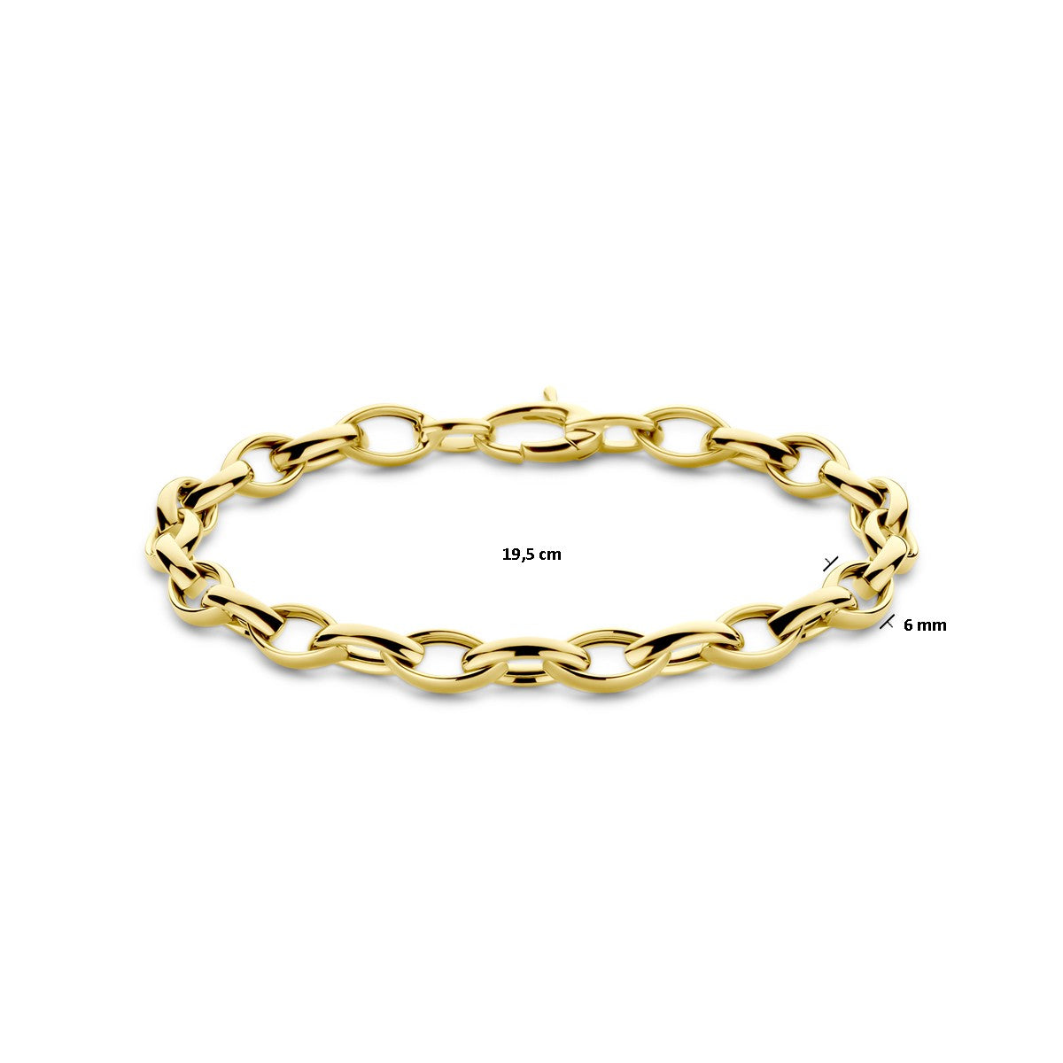 Fantasy Collection Armband 6 mm 19,5 cm 14K geelgoud