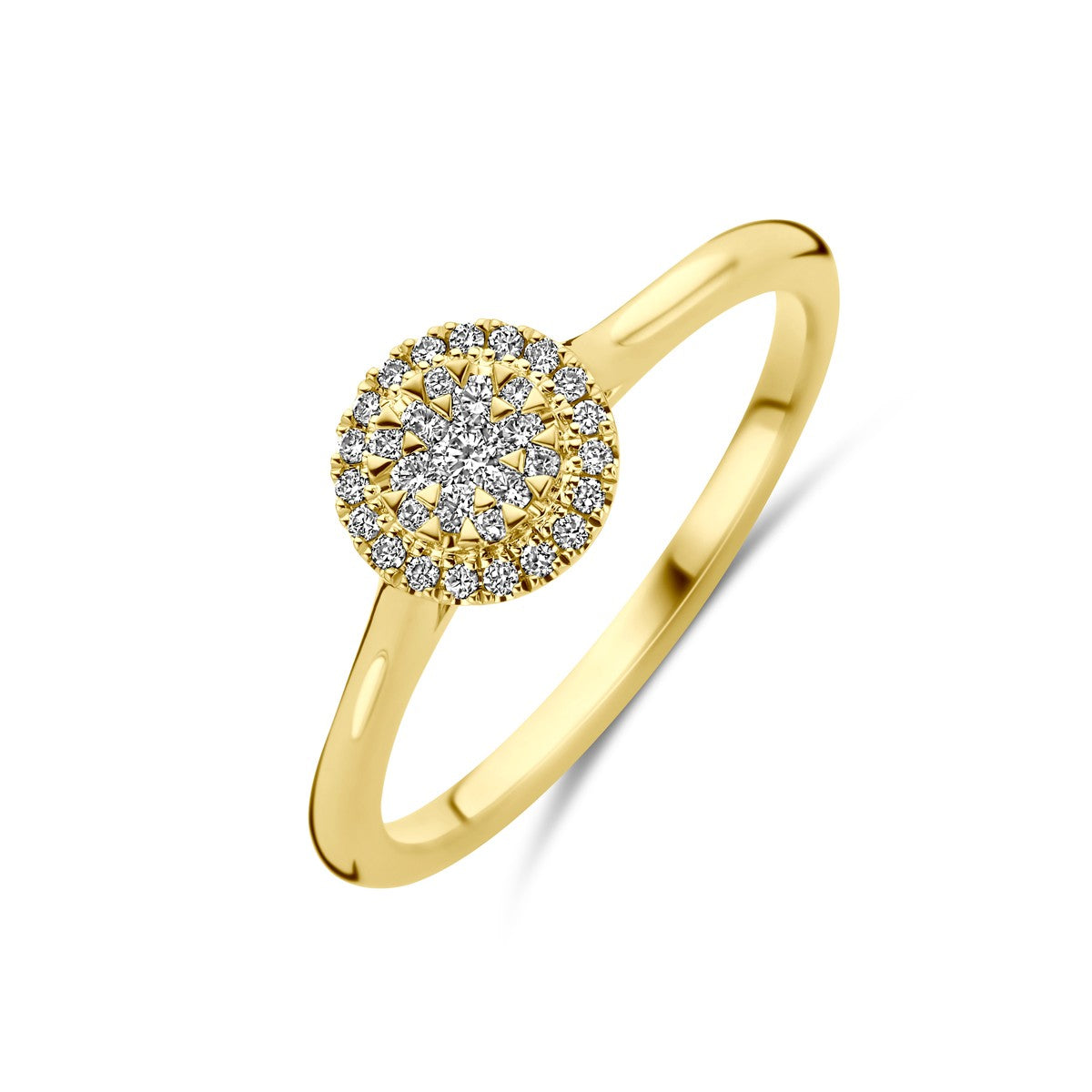 Fantasy Collection Ring diamant 0.15ct h si 14K geelgoud