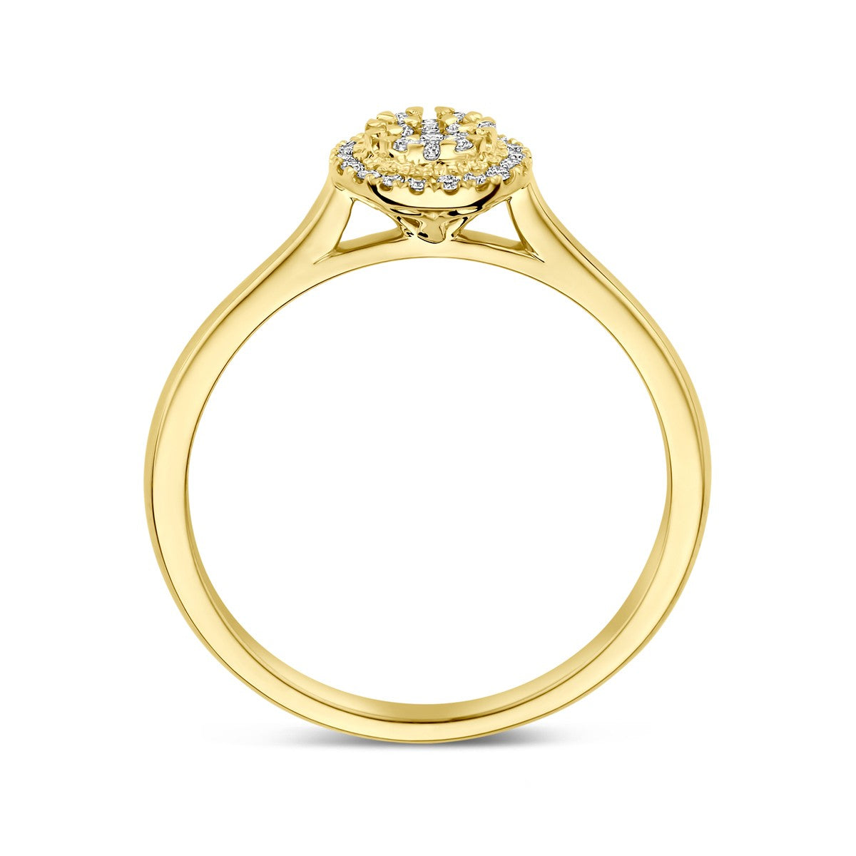 Fantasy Collection Ring diamant 0.15ct h si 14K geelgoud