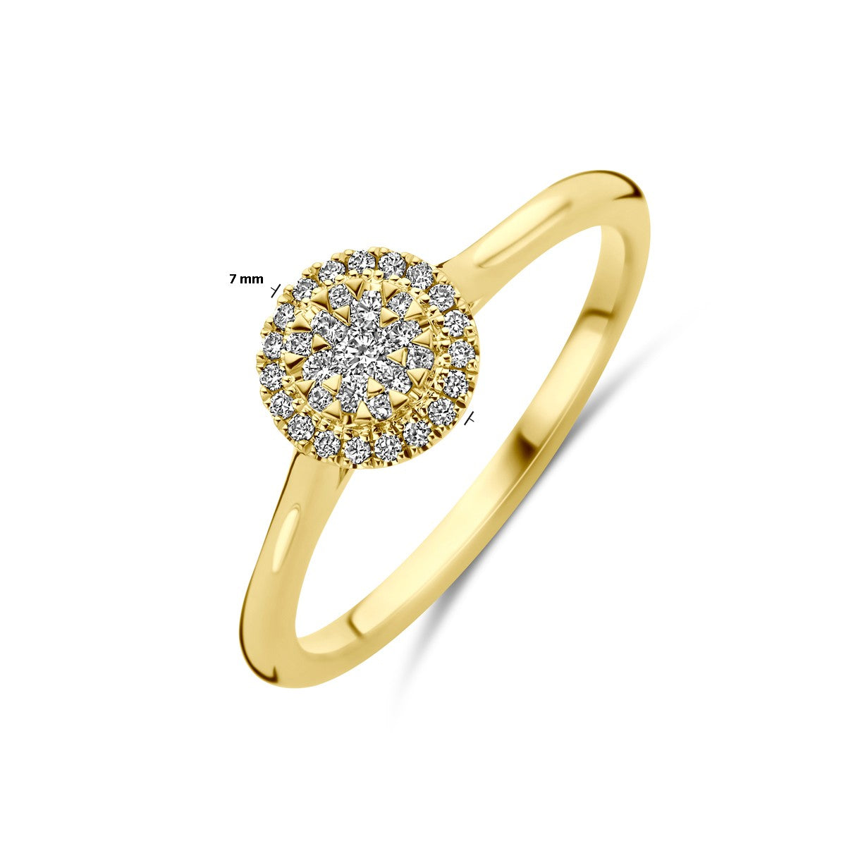 Fantasy Collection Ring diamant 0.15ct h si 14K geelgoud