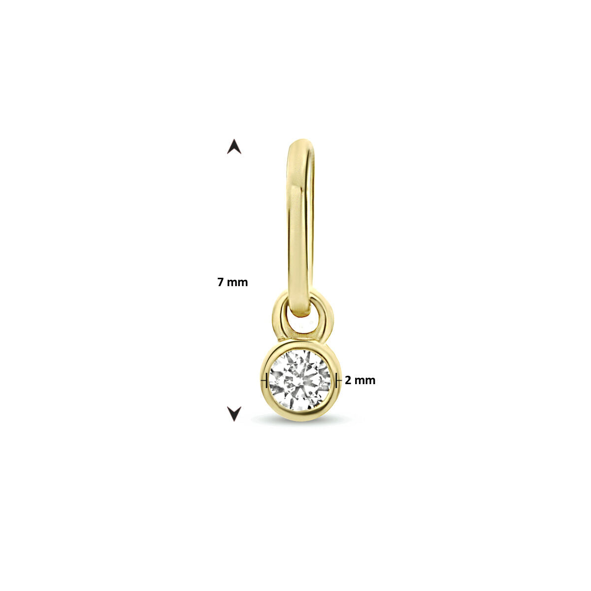 Fantasy Collection Hanger zirkonia 14K geelgoud