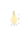 14K geelgoud graveerhanger 19 mm 4032773 - PansiteNederland.nl