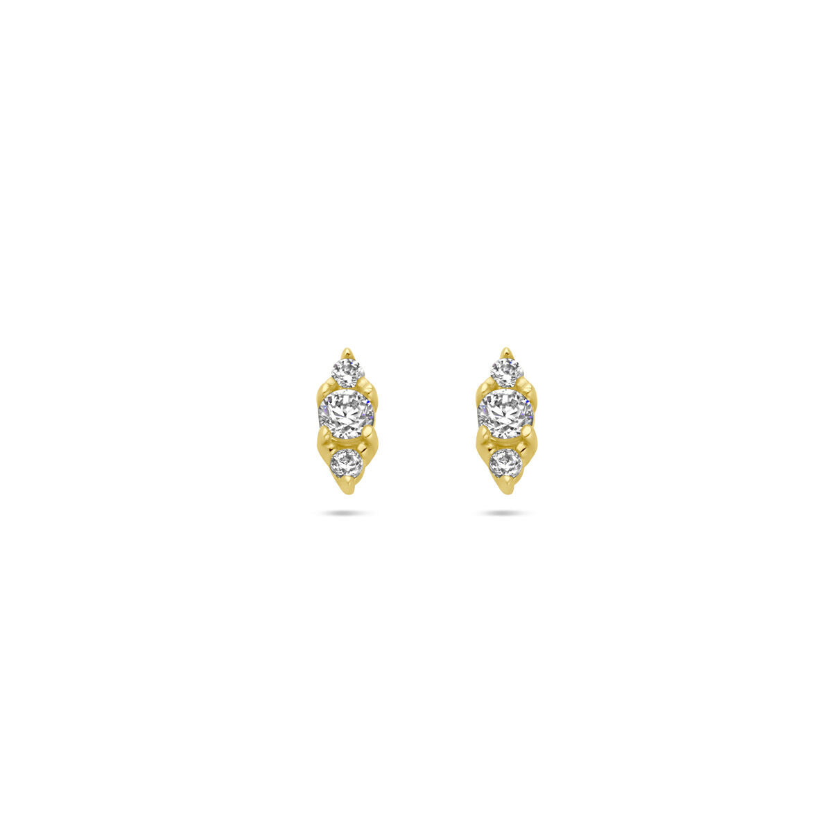 Fantasy Collection Oorbellen zirkonia 14K geelgoud