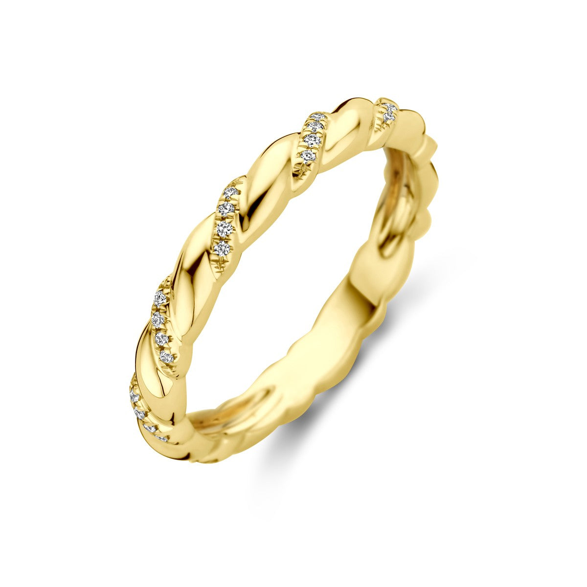 Fantasy Collection Ring diamant 0.09ct h si 14K geelgoud
