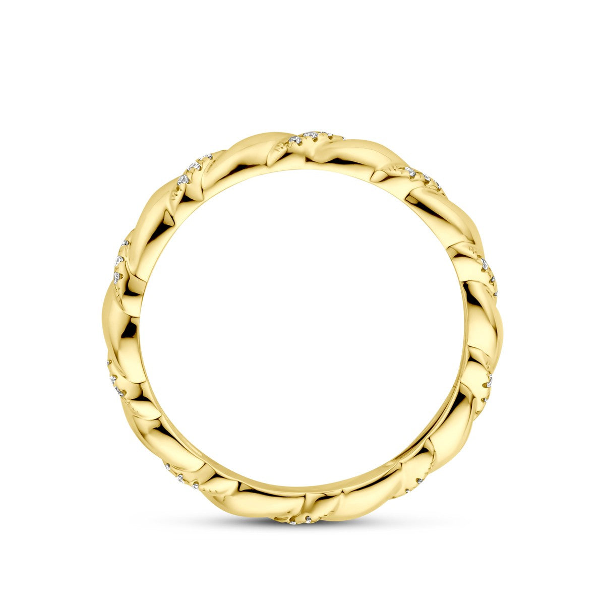 Fantasy Collection Ring diamant 0.09ct h si 14K geelgoud