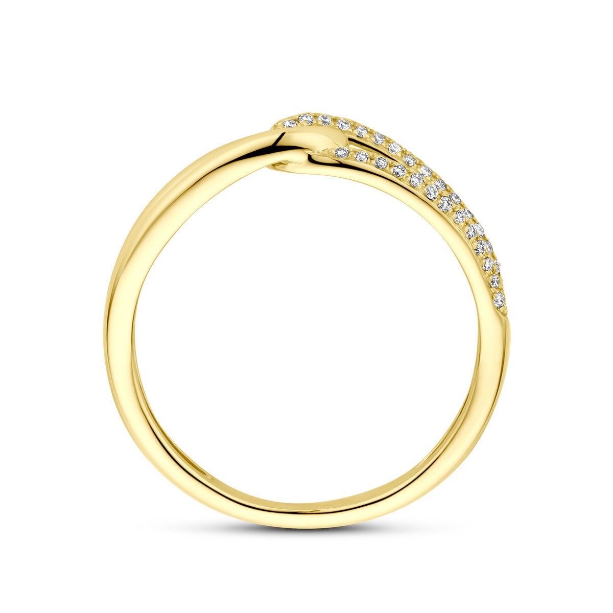 Fantasy Collection Ring diamant 0.14ct h si 14K geelgoud