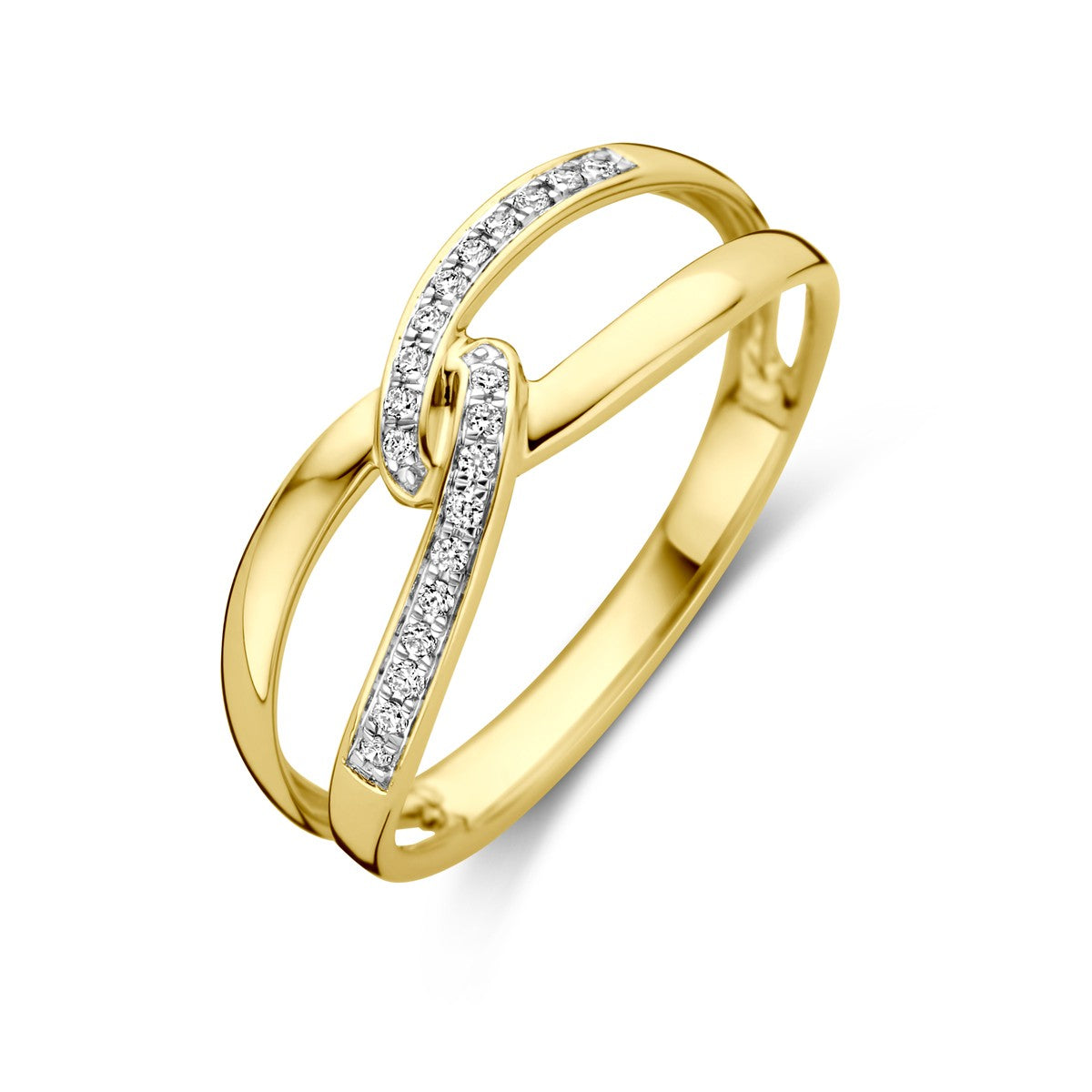 Fantasy Collection Ring diamant 0.06ct h si 14K geelgoud