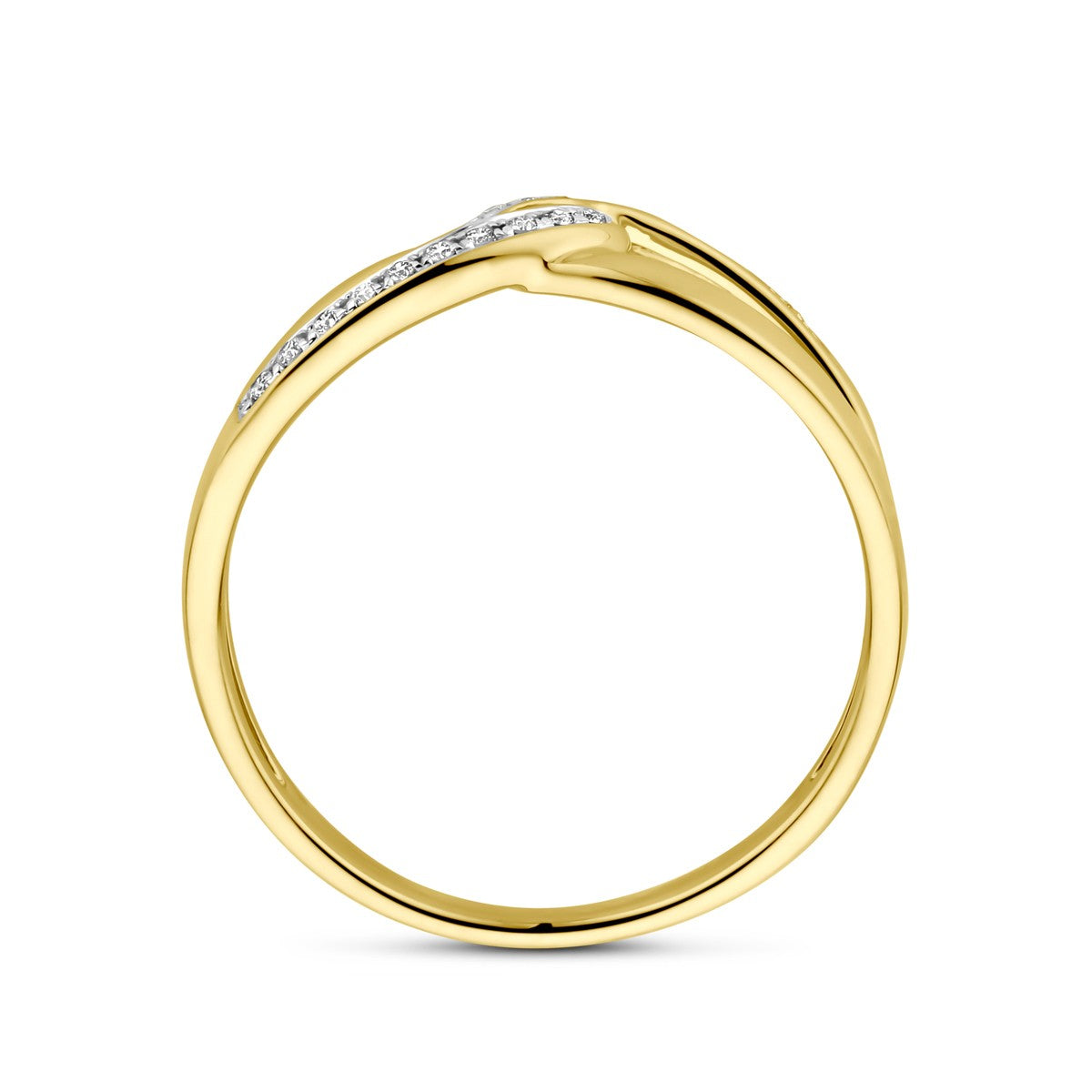 Fantasy Collection Ring diamant 0.06ct h si 14K geelgoud