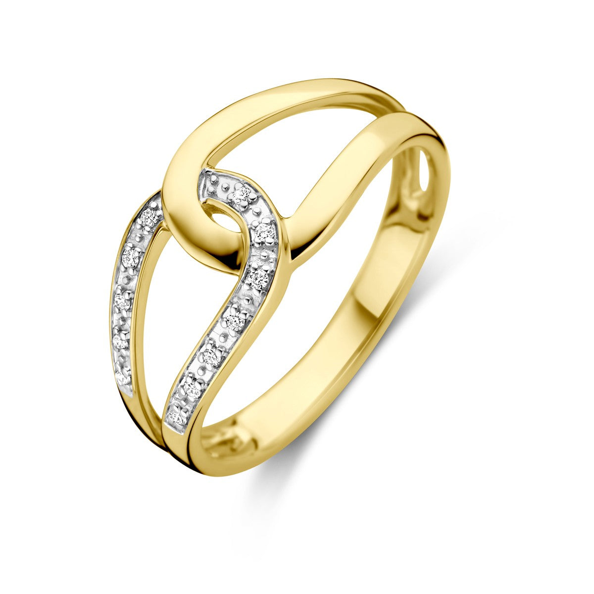Fantasy Collection Ring diamant 0.03ct h si 14K geelgoud