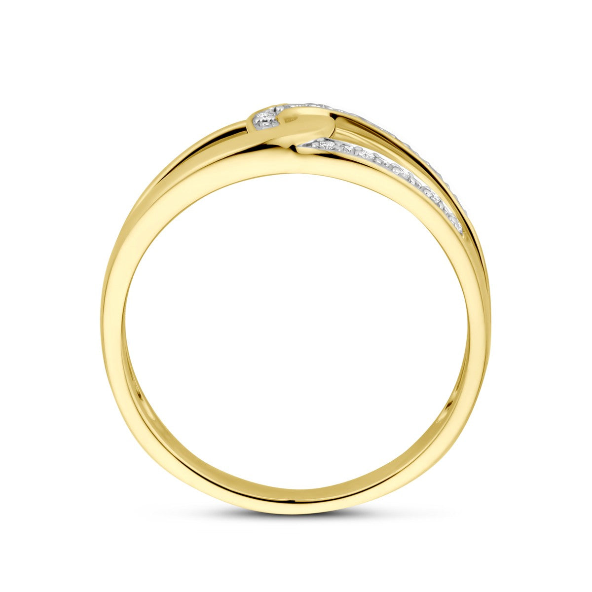 Fantasy Collection Ring diamant 0.03ct h si 14K geelgoud