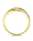 14K Geelgoud Ring Diamant 0.03Ct H Si 4032817 - PansiteNederland.nl