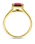 14K Geelgoud Ring Granaat 4032858 - PansiteNederland.nl