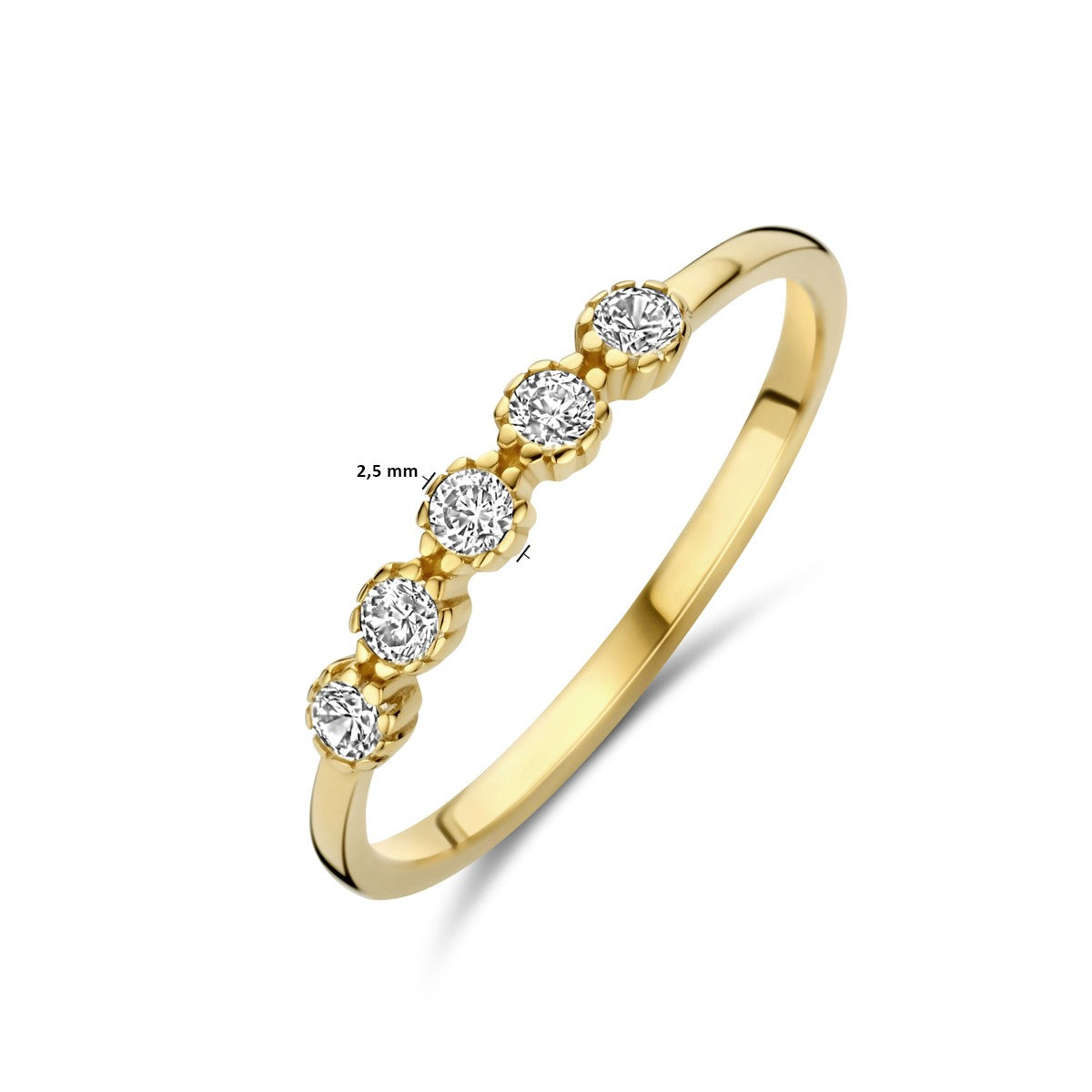 Fantasy Collection Ring zirkonia 14K geelgoud