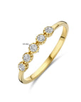14K geelgouden ring met zirkonia 4032896 - PansiteNederland.nl