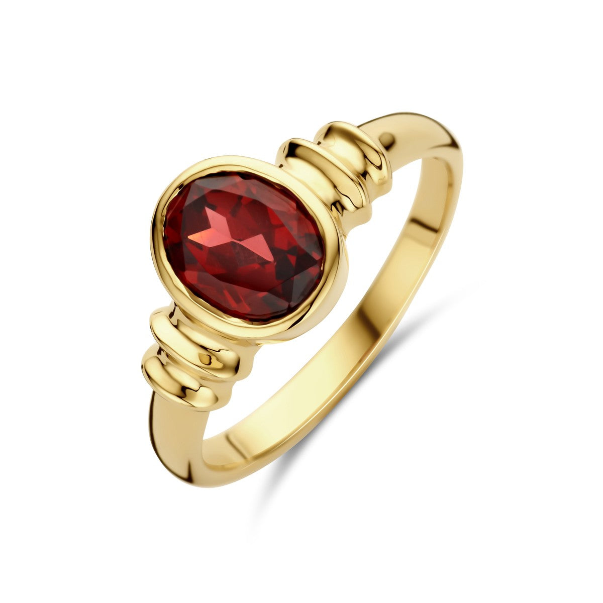Fantasy Collection Ring granaat 14K geelgoud