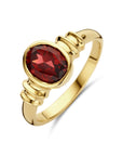 14K Geelgoud Ring Granaat 4032927 - PansiteNederland.nl