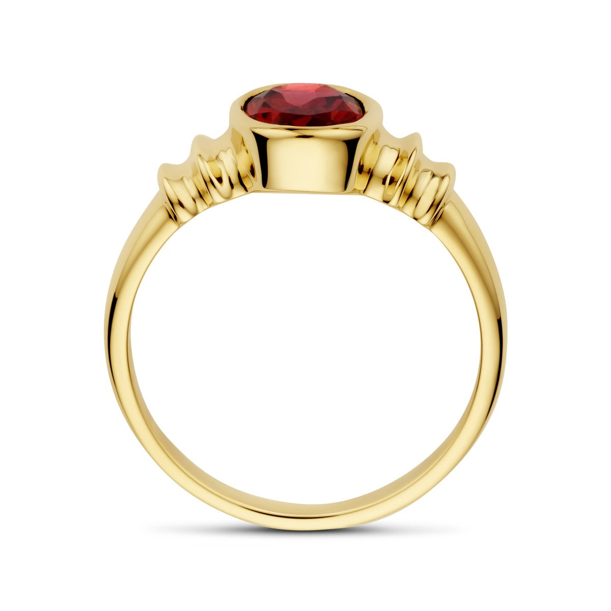 Fantasy Collection Ring granaat 14K geelgoud